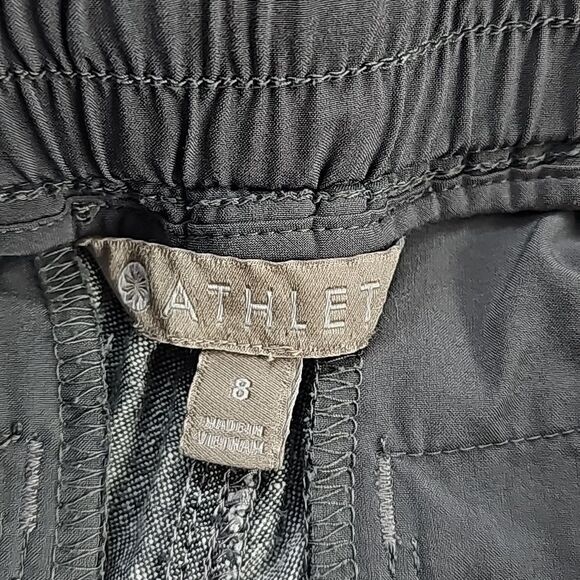 Athleta -140 Bali Linen Ankle Pant in Flint Grey Heather‎ #175799 size 8 - Picture 5 of 12